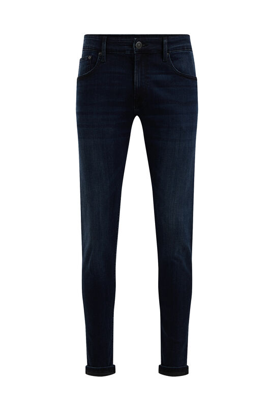 Herren-Skinny-Fit-Jeans mit Superstretch, Dunkelblau