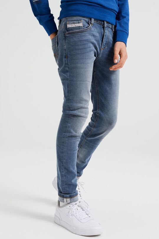 Jungen-Slim-Fit-Jeans mit Stretch, Graublau