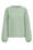 Damen-Sweatshirt mit Strukturmuster, Mintgrün