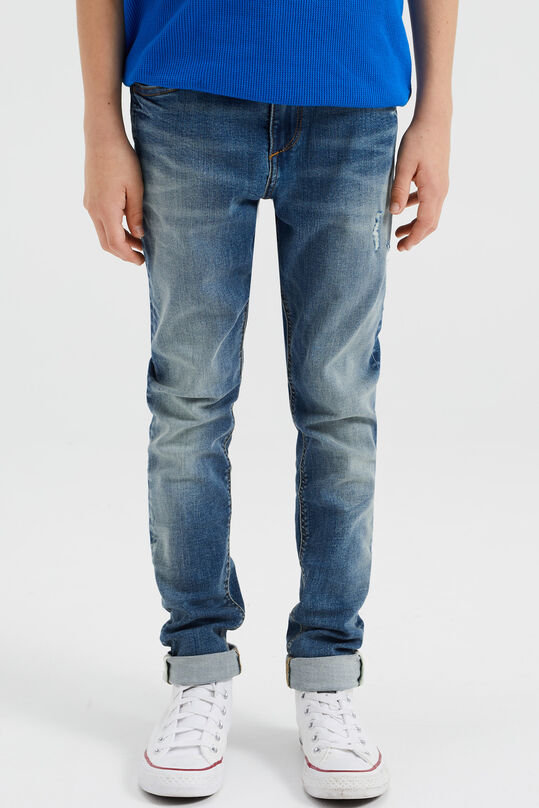 Jungen-Slim-Fit-Jeans, Blau
