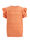 Mädchen-T-Shirt mit Lochstickerei, Orange