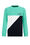 Jungen-T-Shirt mit Colourblock-Design, Mintgrün