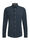 Herren-Slim-Fit-Jerseyhemd mit Muster, Graublau