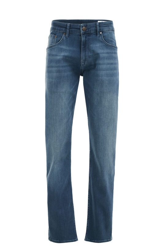 Herren-Regular-Fit-Jeans aus Jog-Denim, Dunkelblau