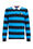 Jungen-Poloshirt mit Muster, Blau