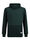 Jungen-Sweatshirt in melierter Optik mit Streifenbesatz, Dunkelgrün