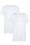 Jungen-Basic-T-Shirt mit Rundhalsausschnitt, 2er-Pack, Weiß