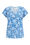 Damen-Langarmshirt mit Muster, Hellblau