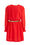 Mädchenkleid mit Strukturmuster, Rot