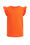 Mädchen-T-Shirt mit Rüschen, Orange