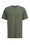 Herren-T-Shirt mit Strukturmuster, Armeegrün