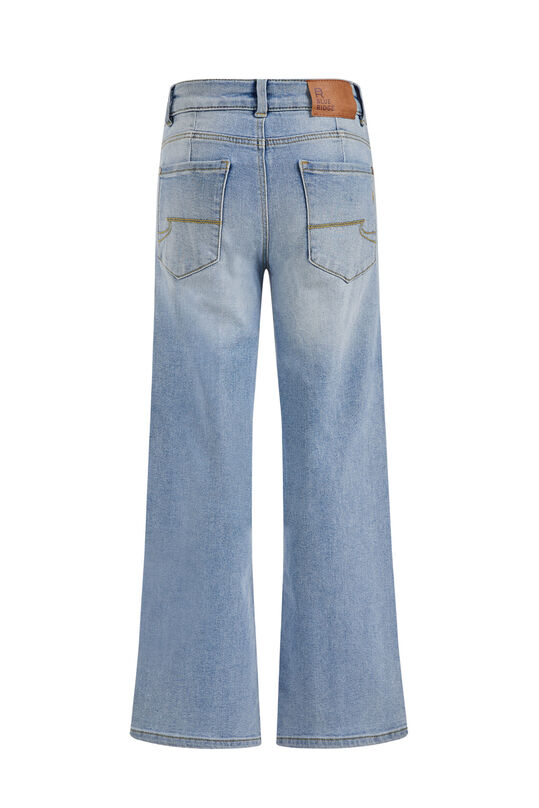 Mädchen-Wide-Leg-Jeans mit Stretch, Hellblau