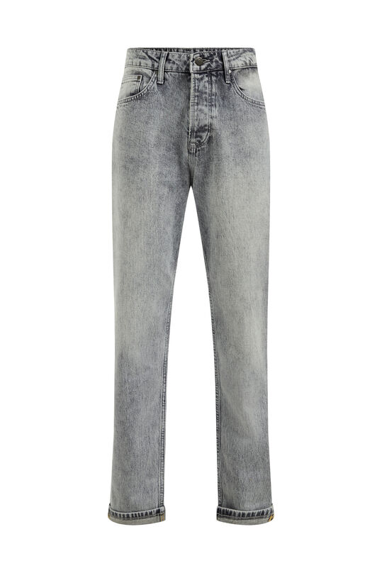 Herren-Tapered-Fit-Jeans mit Komfort-Stretch, Hellgrau