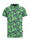 Jungen-Poloshirt mit Muster, Meergrün