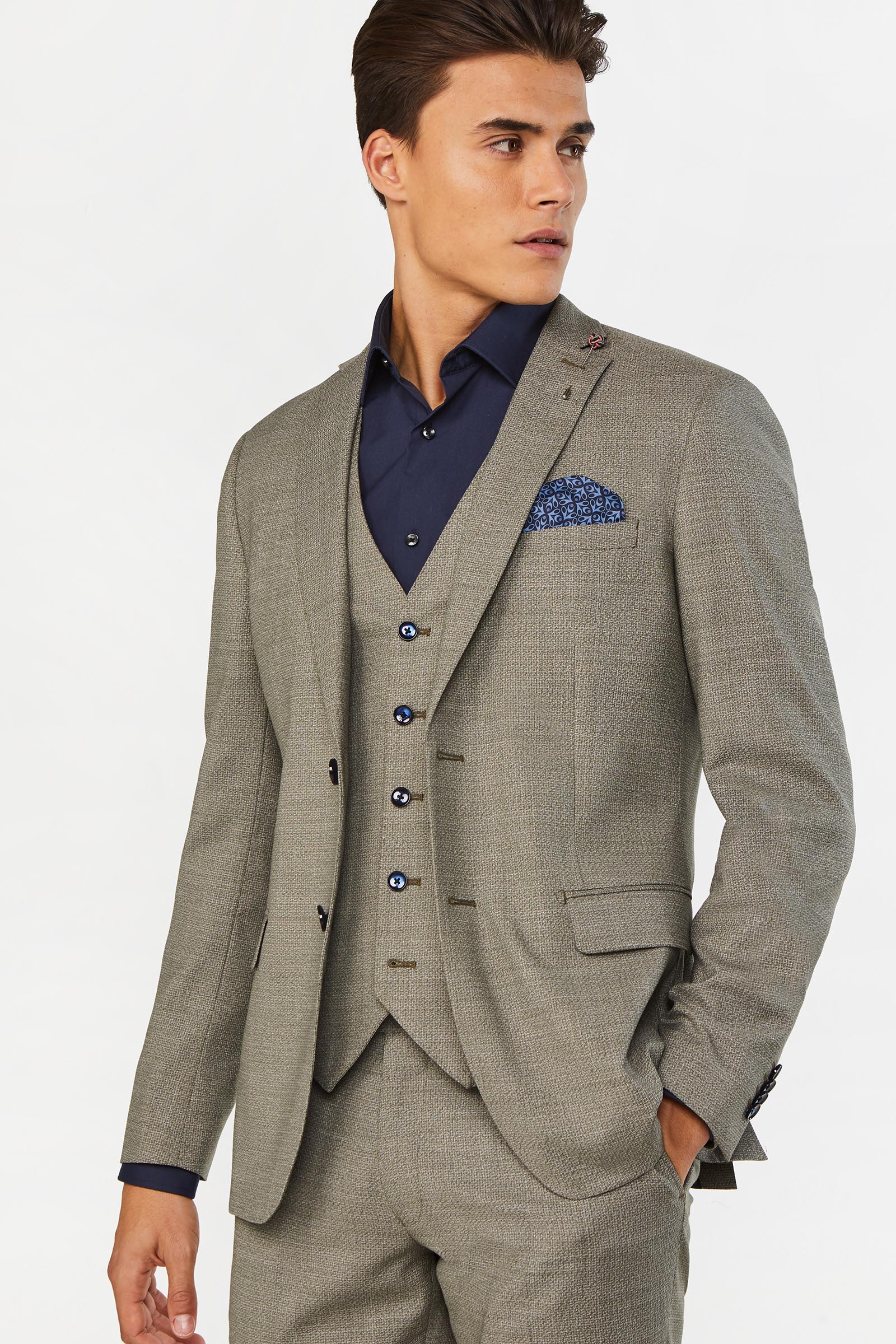 Herren Slim Fit 3 Teilige Anzug Middleton 0871 Set Suit We Fashion